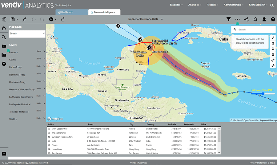 Geospatial-Hurricane-Delta