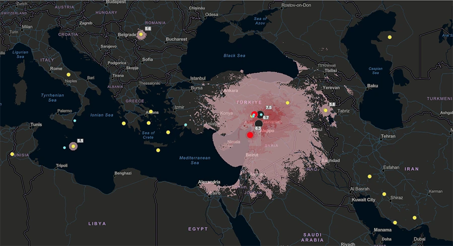 Ventiv-Geospatial-Earthquake-screenshot